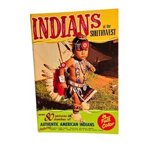 American Indians of the Southwest Native American Book Map 80 Picture & Sketch
